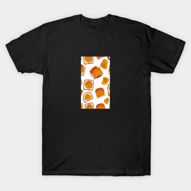 Apricot Pattern Kawaii Yummy Sandwich Vintage Established Bread Loaf T-Shirt by Flowering Away